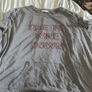Wine Down comfy pullover